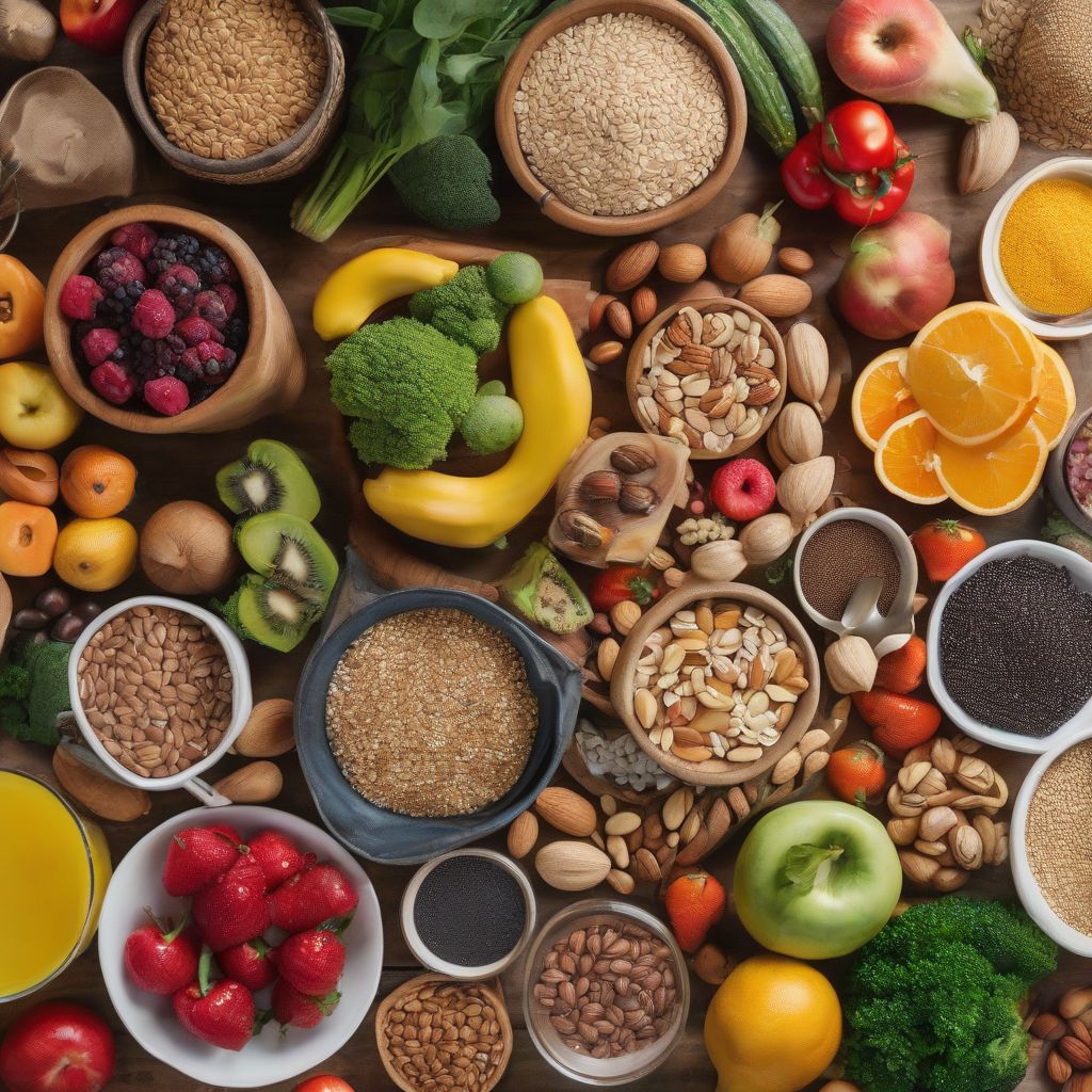 Healthy Food Variety on Table