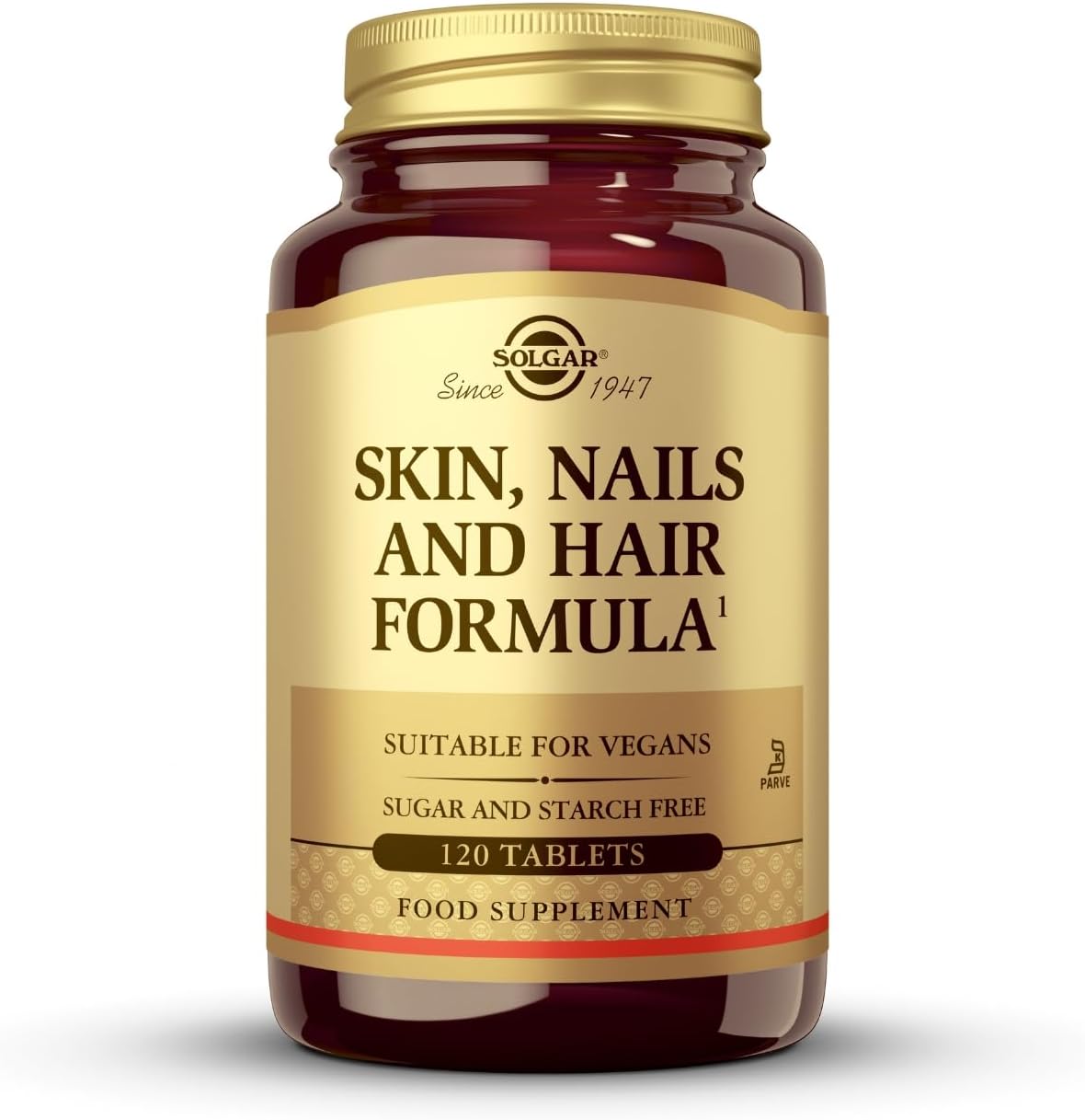 Solgar Skin, Nails & Hair, Advanced MSM Formula, 120 Tablets - Supports Collagen for Hair, Nail and Skin Health - Provides Zinc, Vitamin C & Copper - Non GMO, Vegan, Gluten & Dairy Free - 60 Servings ,Standard Packaging , 120 Count