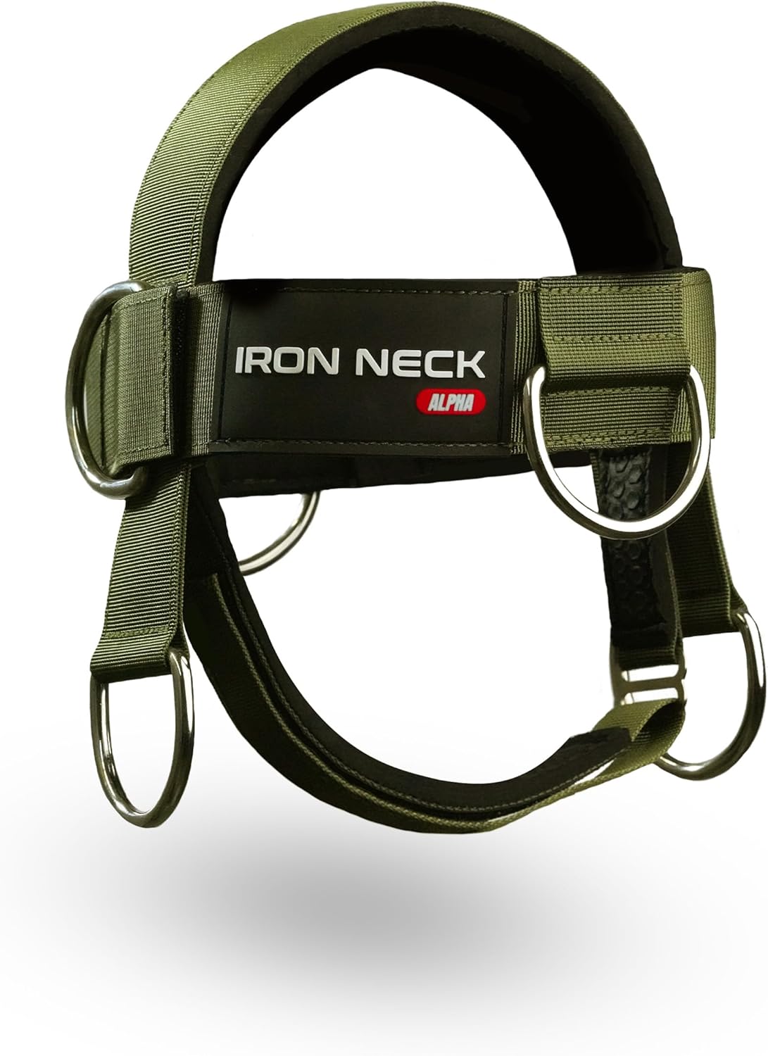 Iron Neck, Versatile Neck Exerciser, Strengthener and Trainer with Adjustable Head and Chin Strap, Portable Head Harness for Weight Lifting, Home and Gym Use