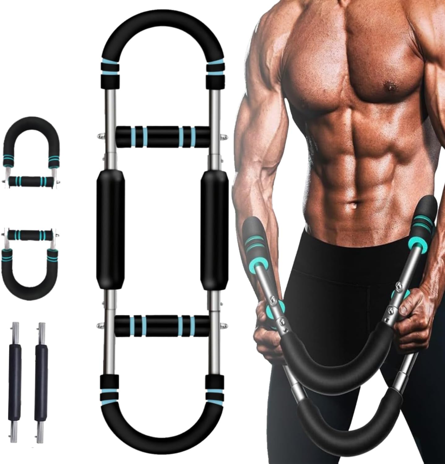 Twister Arm Trainer - Adjustable 40-100lb Chest & Arm Trainer, Detachable Design for Fitness Anywhere, Portable Twister Arm Workout Equipment