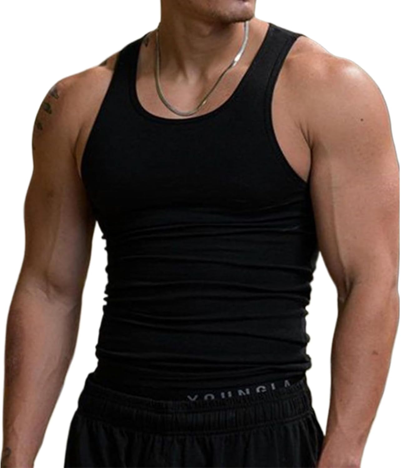 Ekkko Beaters for Men - Ek ko Beaters - Ekkovision Beater Soild Color Slim Fit Sleeveless Tank Tops
