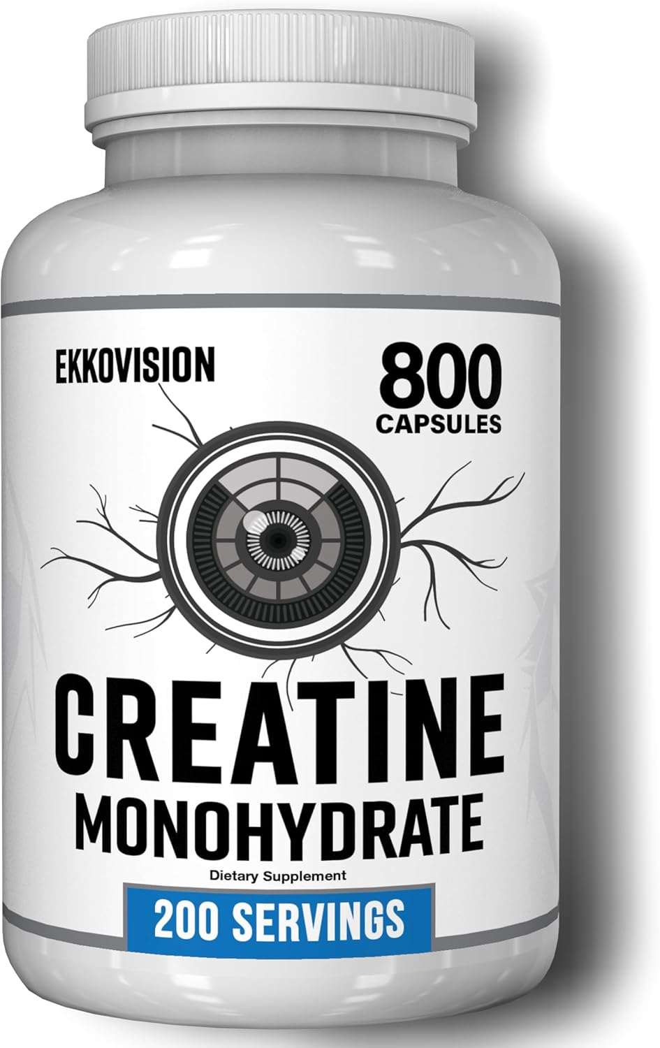 Creatine Monohydrate Capsules, Micronized, Unflavored Creatine Supplement for Men & Women, Pre Workout & Post Workout Support, Easy-to-Swallow, 800 Capsules, 200 Servings