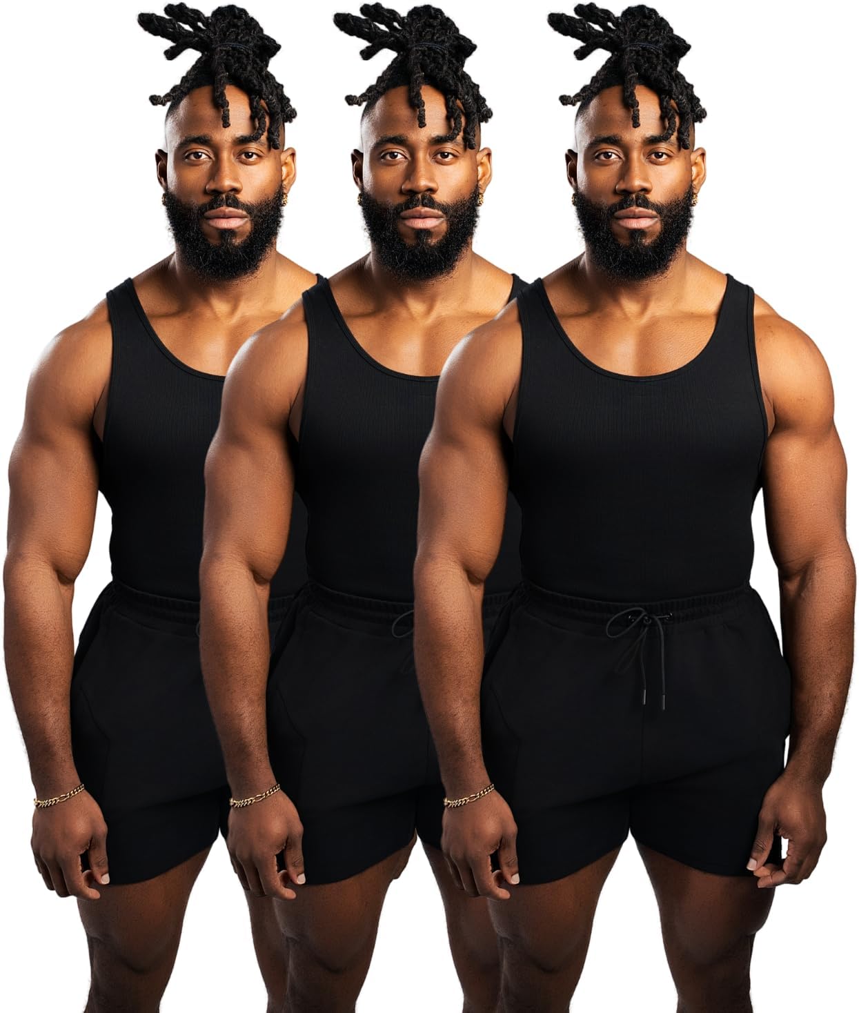 Beaters, Men\'s Tank Tops, Cotton Spandex Blend Tanks for Men, Comfortable, Durable Ribbed Fabric, Please Size UP